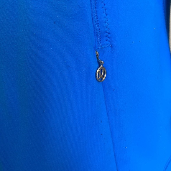 *Reworked* Lululemon Daily Yoga Jacket Beaming Blue/Classic Stripe Size 10 - Picture 2 of 14